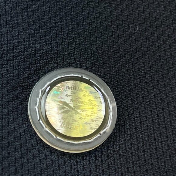 Reebok Original Polo Shirt Black Red White Short Sleeve Polyester Sau Paulo FC - Picture 8 of 10